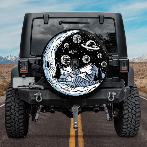 Spare Tire Cover With Night Camping Design Mountains Tire - Etsy