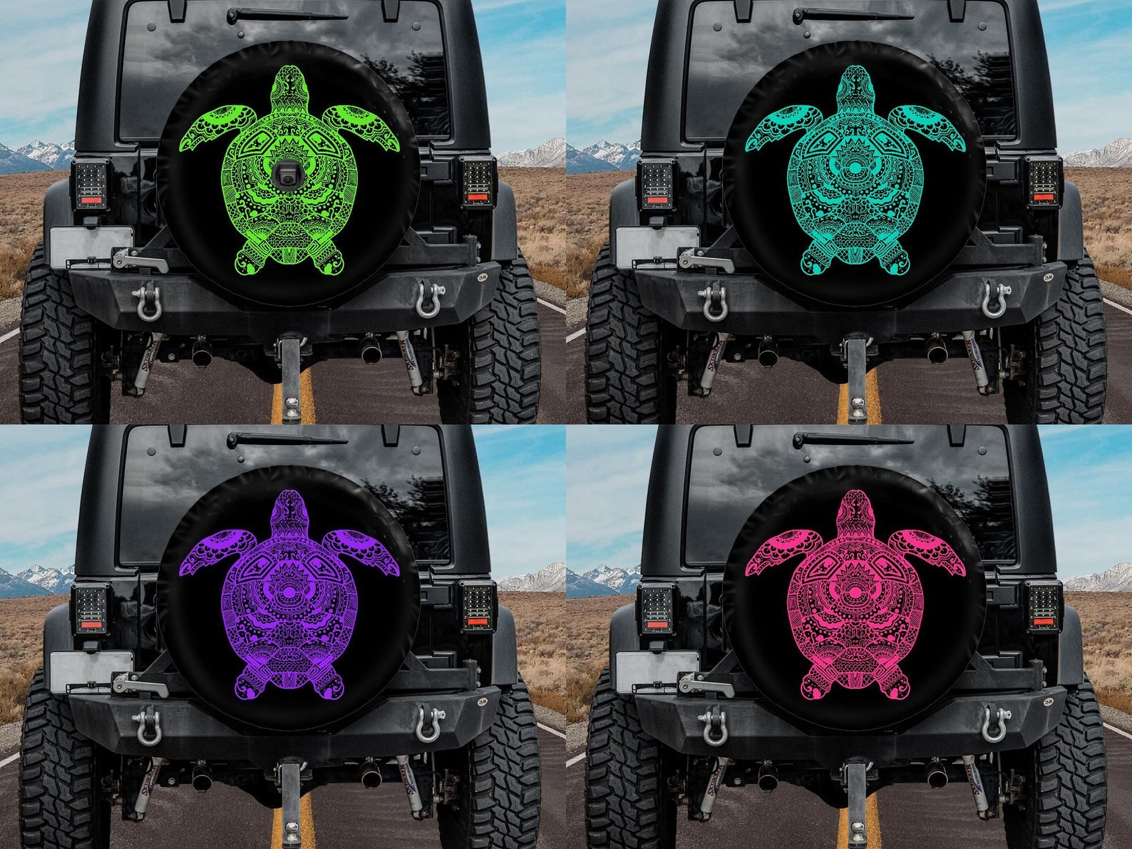 Spare Tire Cover With Sea Turtle Backup Camera Tire Cover Etsy
