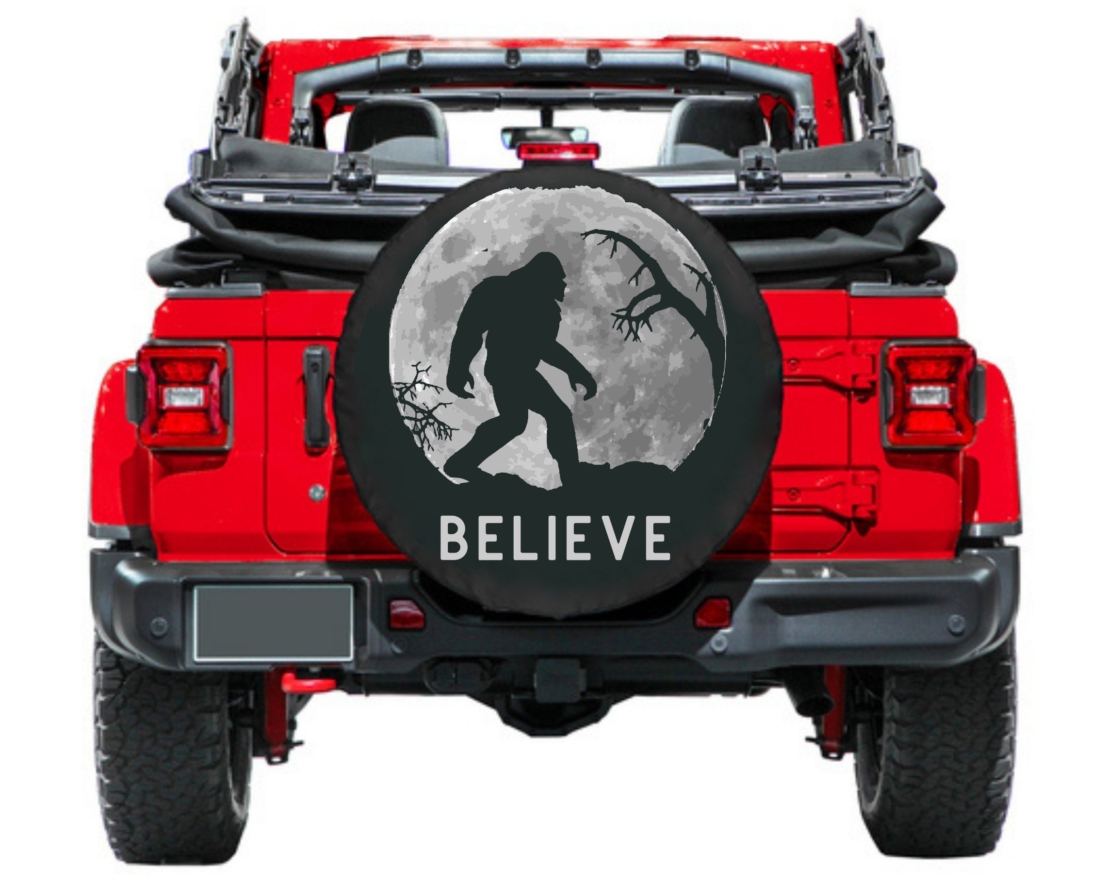 深緑(ふかみどり) Believe in Me Bigfoot Spare Tire Cover（並行輸入品） 