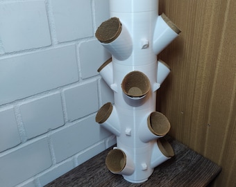 Hydroponic Tower 12+ Pflanzen – Züchte platzsparend und nachhaltig dein eigenes Gemüse in deinem Wohnzimmer.