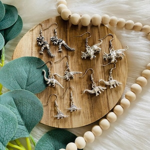 Dinosaur earrings