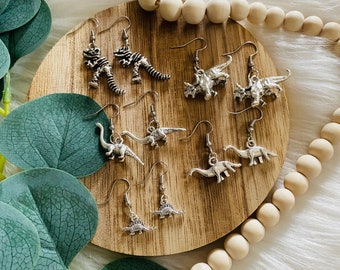 Dinosaur earrings