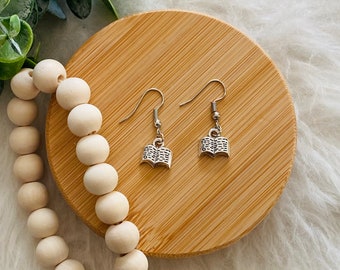 Book earrings