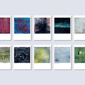 Kunst-Postkarten-Set | Edition »Schichtungen«  | 10 Karten in handgefertigter Schachtel