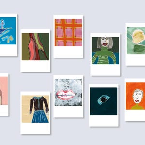 Kunst-Postkarten-Set | Edition »Crossover«  | 10 Karten in handgefertigter Schachtel