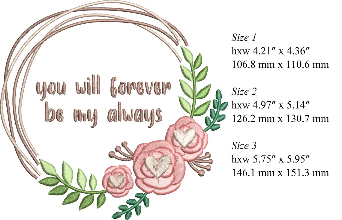 54+ Forever Loving Embroidery