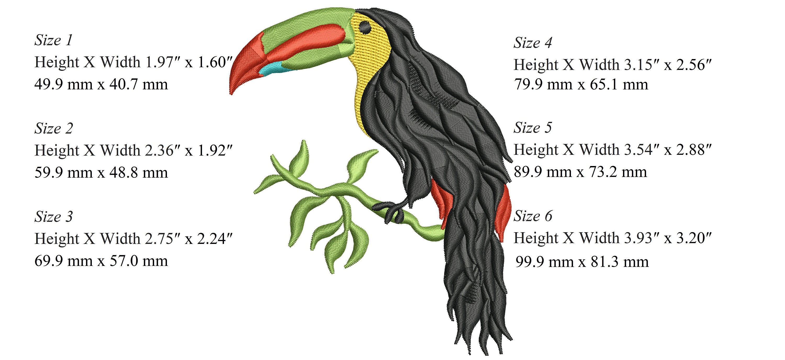 Toucan bird embroidery designs tropical birds embroidery  etsy australia Toucan bird embroidery designs tropical birds embroidery  etsy australia