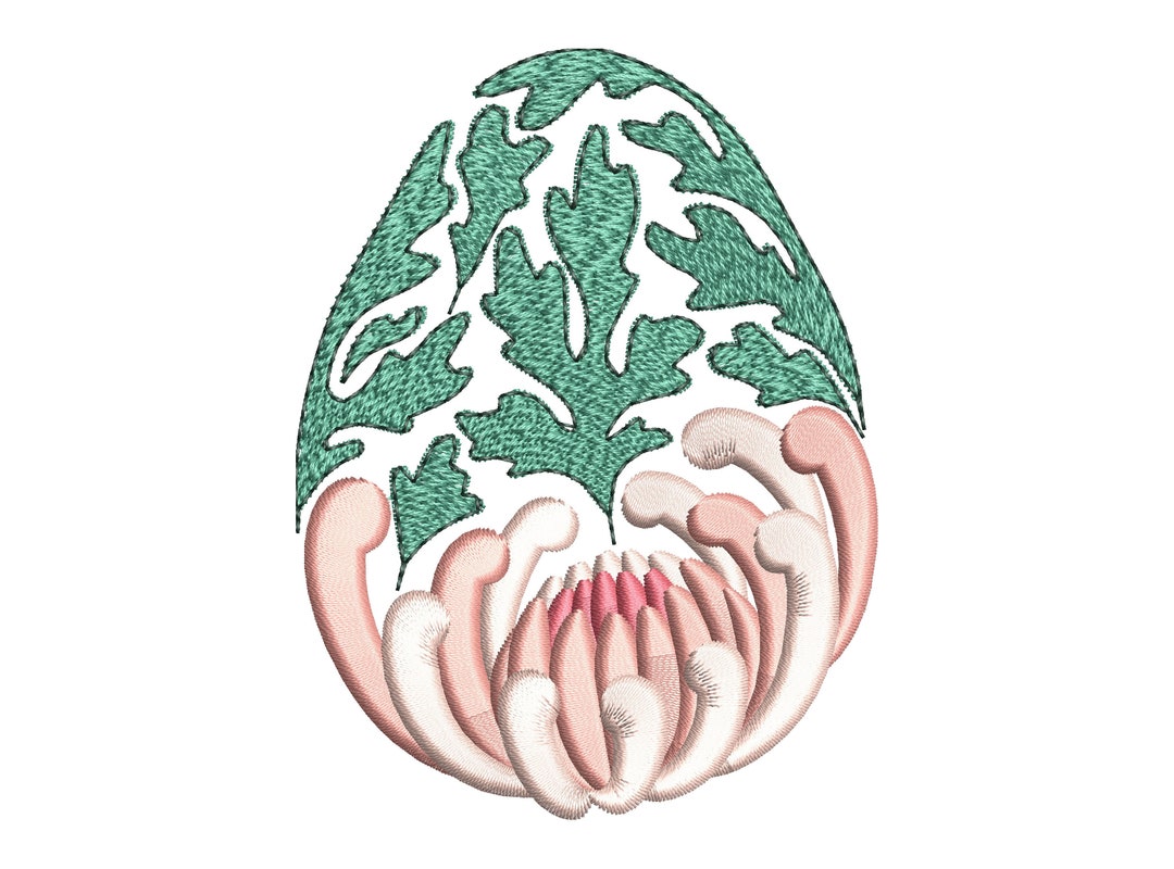 Easter Flower Egg 3 Sizes Machine Embroidery Design - Etsy