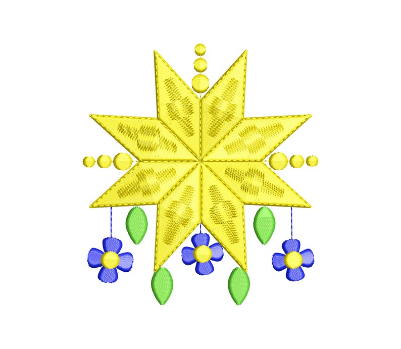 Boho Star Machine Embroidery Design. Star Embroidery Designs. Etsy