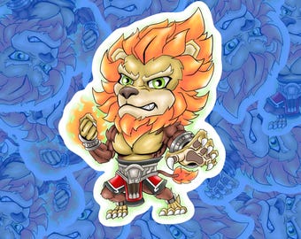 Naklejka winylowa Zetterburn Fire Lion – Rivals of Aether, naklejka na laptopa