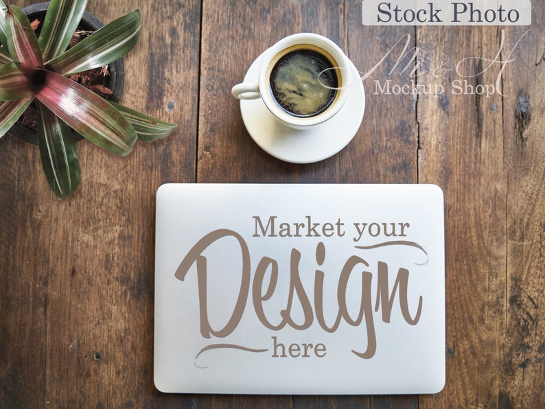 Download Vinyl decal mockup for laptop / laptop sticker mockup / | Etsy