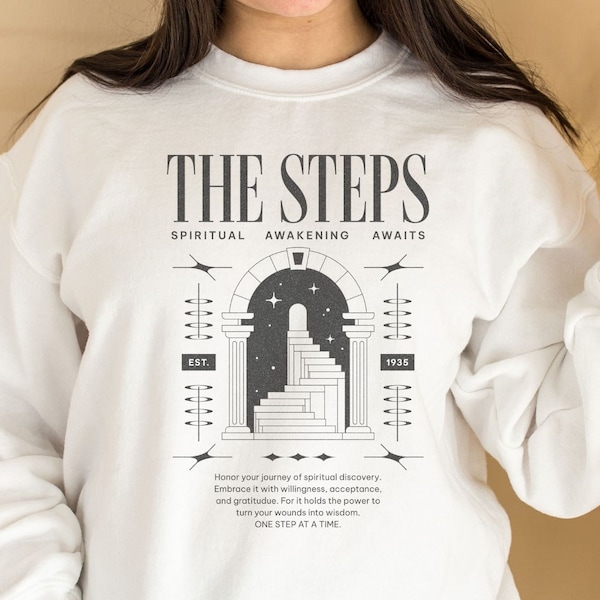 AA 12 Steps Recovery Journey Shirt: Celebrate Sobriety & Spiritual Growth - Sober Inspired Apparel, T-Shirts and Hoodies for Him or Her