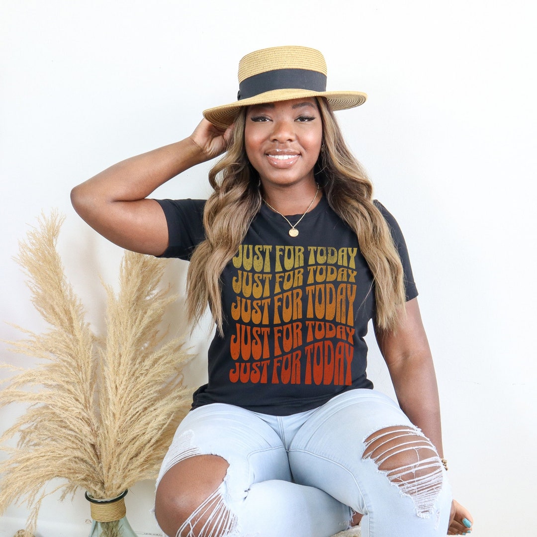 Just for Today NA Key Tag Tshirt, Narcotics Anonymous Recovery Shirt