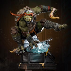 1/6 to 1/12 | Michelangelo 3D Printed Figure | Figurine 3D Printed High-Quality SLA Print  - Collectible Figure
