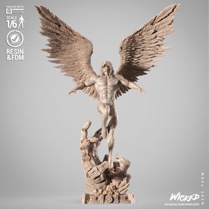 Angel X-man 3D Printed Resin Figurine: Collectible Fan Art