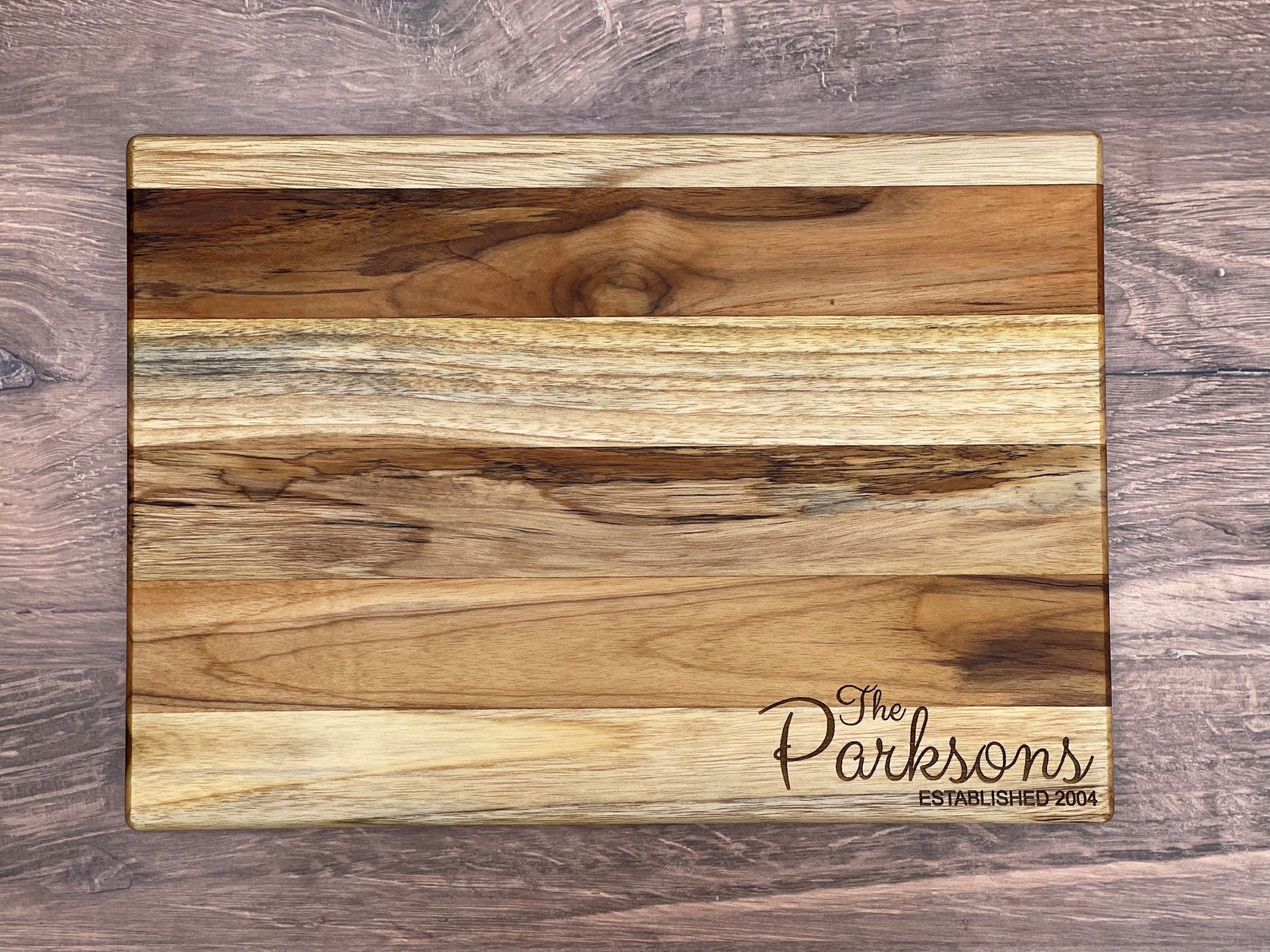 Engraved Cutting Board Teak Board or Personalized Cutting Etsy