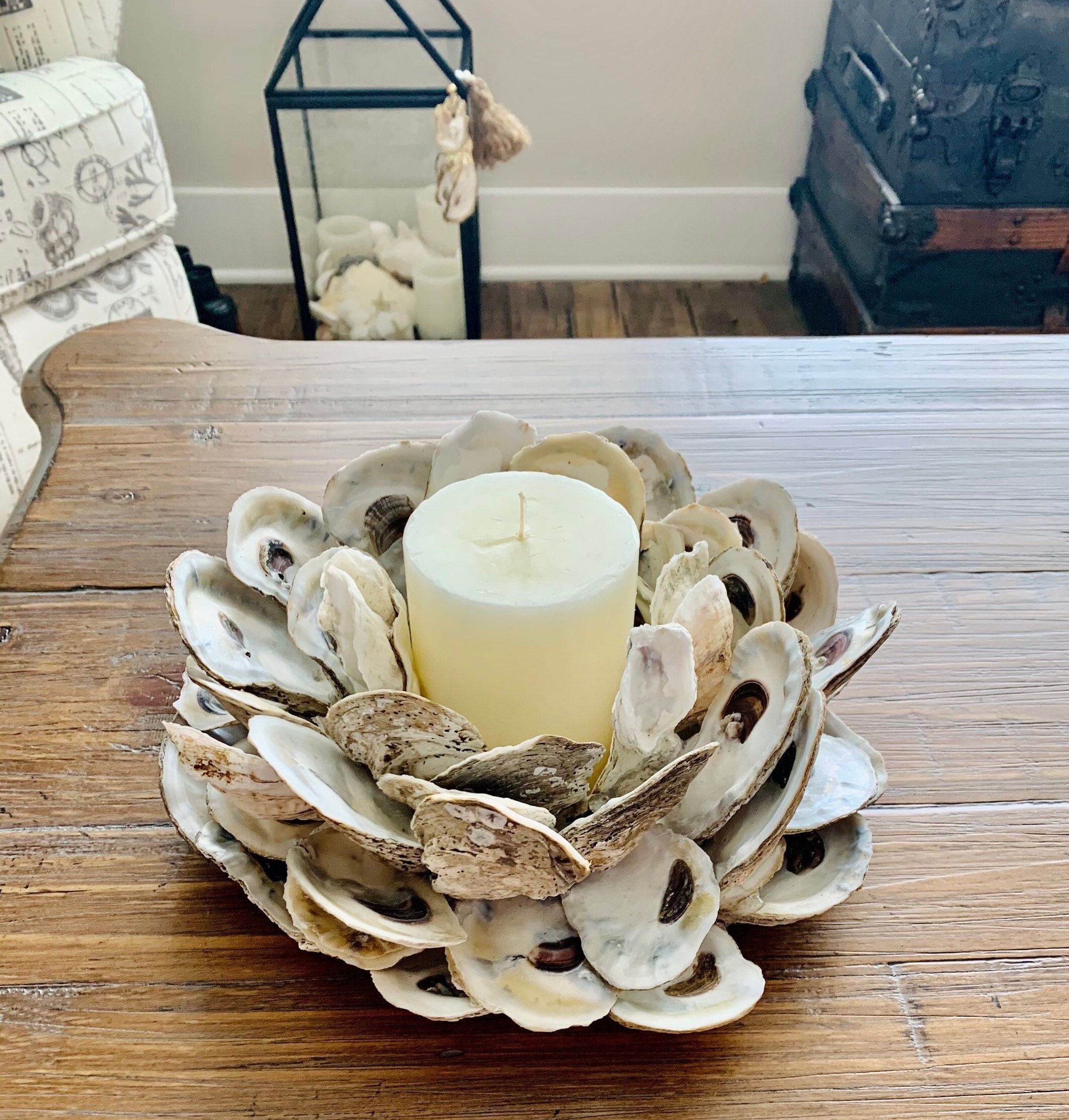 Oyster Shell Candle holder