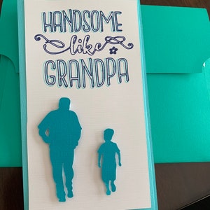 Tarjeta de nieto del abuelo o la abuela, o ambos, hecha a medida
