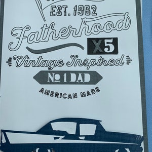 Chevy Antique Car ‘55 Chevy Birthday Card/Father’s Day Card
