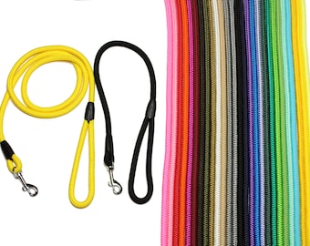 Leash - rope leash with hand loop Basic, 27 colors, 8 lengths