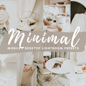 MINIMAL Lightroom Presets Pack, Mobile and Desktop presets, Minimal Presets, Lightroom Presets, Instagram Presets, Blogger presets, Filters