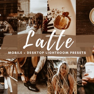 LATTE Lightroom Presets Pack, Mobile and Desktop presets, Minimal Presets, Lightroom Presets, Instagram Presets, Blogger presets, Filters