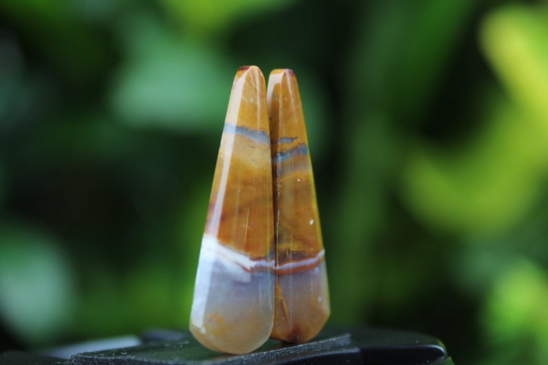 Blue opal wood witchy gifts personalized gifts charm and amulet Opalized petrified wood Chrysocolla necklace and earrings jewelry