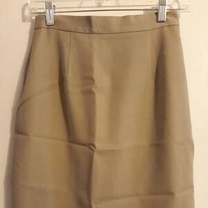 Pencil Skirt Sz 4  DESIGN STUDIO/SPIEGEL Beige Fully Lined Timeless Vintage Women&#39;s