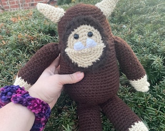 Bigfoot Buddy Crochet Pattern: Amigurumi Yeti Sasquatch (PDF Pattern)
