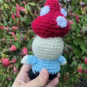 Crochet Mushroom Gnome Plushie Amigurumi Toys Cottagecore image 4