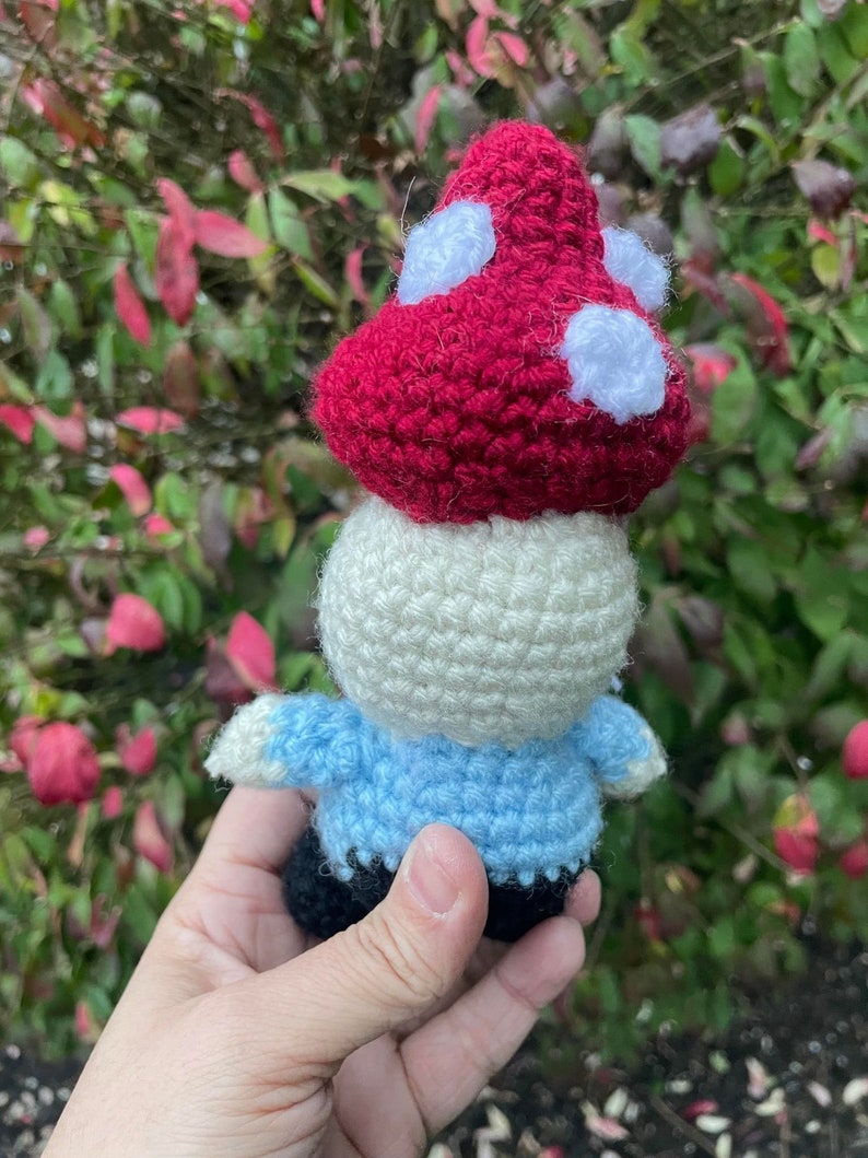 Crochet Mushroom Gnome Plushie Amigurumi Toys Cottagecore image 4