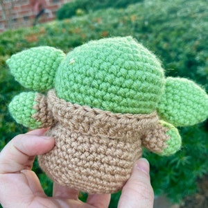 The Child Plushie Baby Alien Amigurumi Alien Star Wars Fan Art The Mandalorian image 5