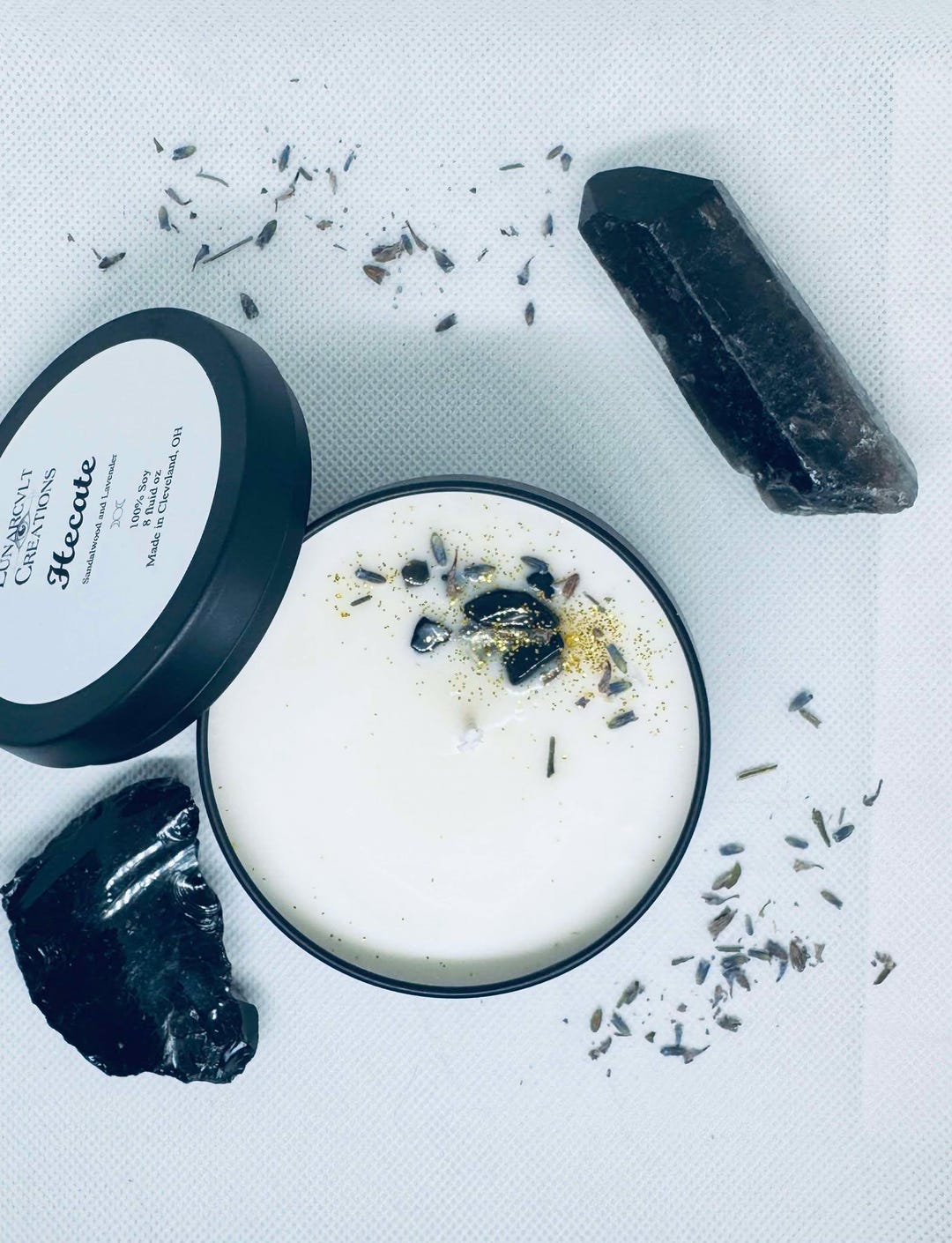 Hecate Goddess Candle - Sandalwood Lavender Soy Intention Candle - Etsy