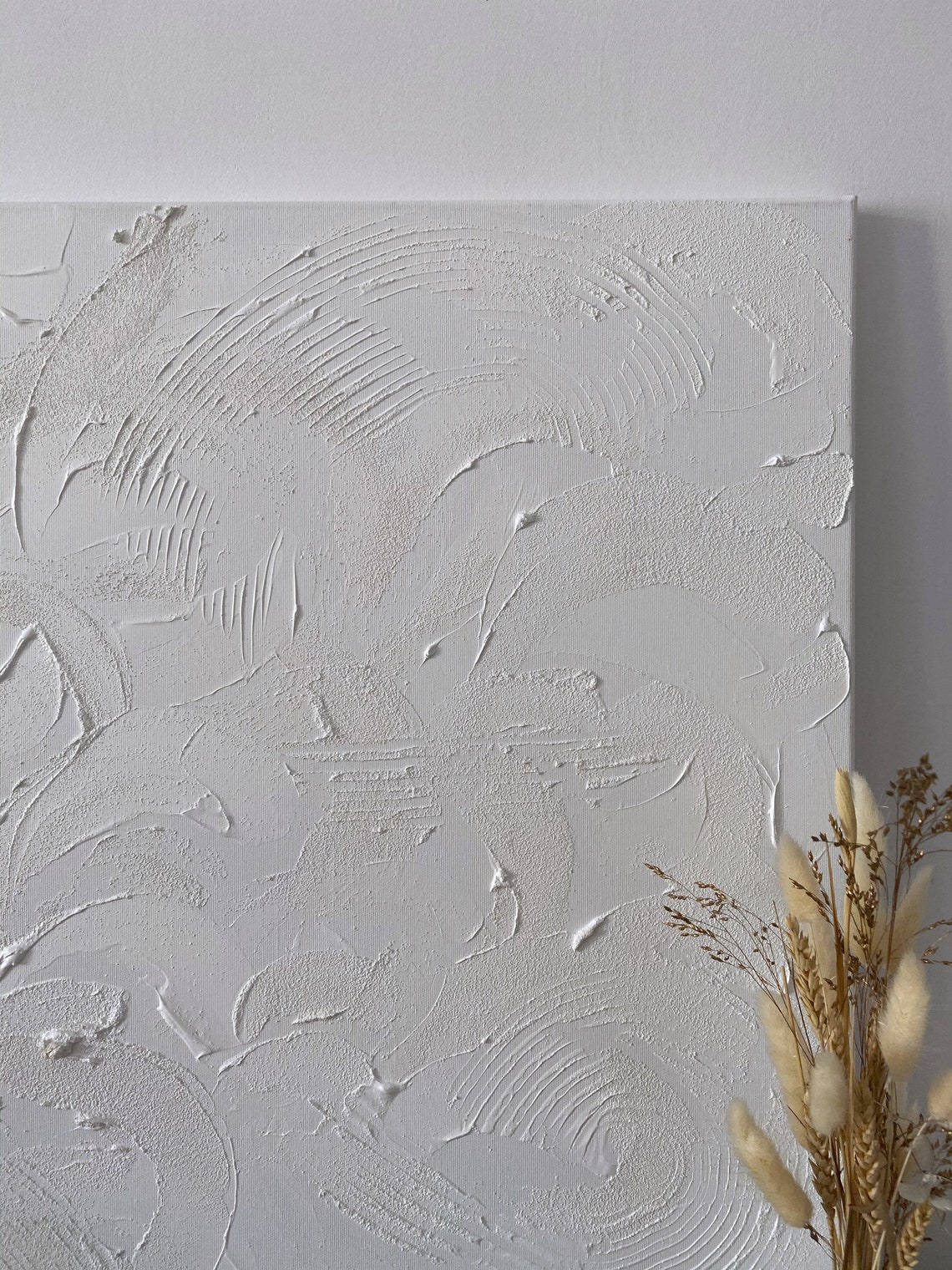 Abstract Acrylic Painting White Acrylic Paintingpainting on Etsy