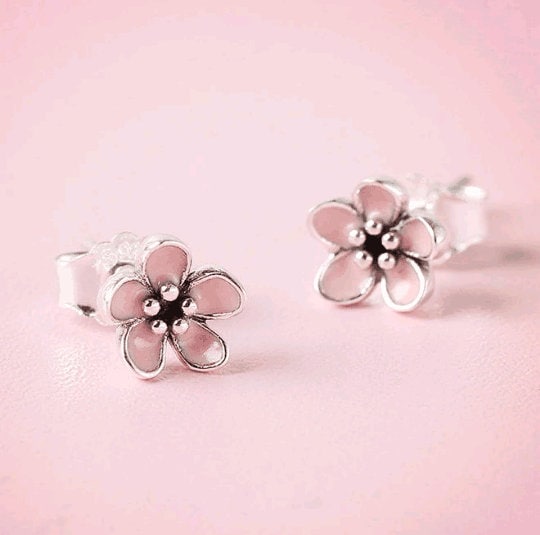 Cherry Blossom Stud Earrings — Olia Designs