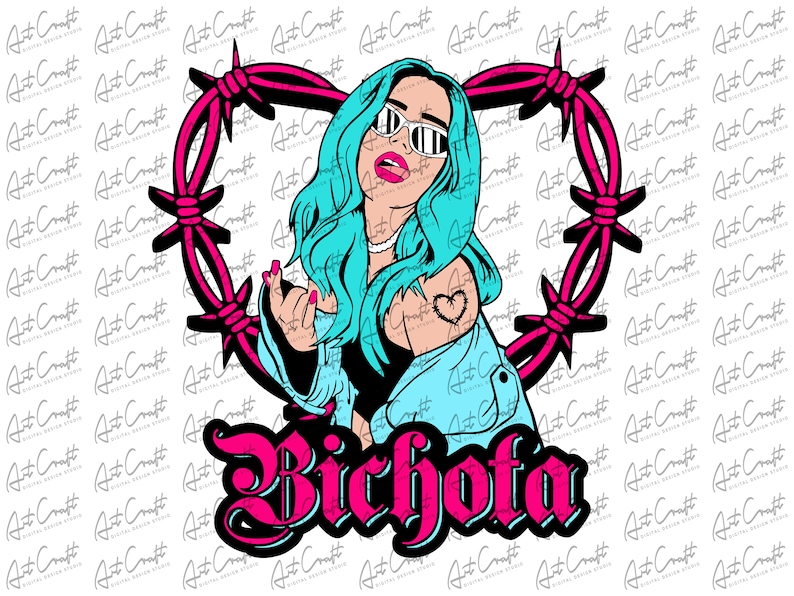 Karol G Bichota y Heart Tattoo Pink Png Descargar Etsy México