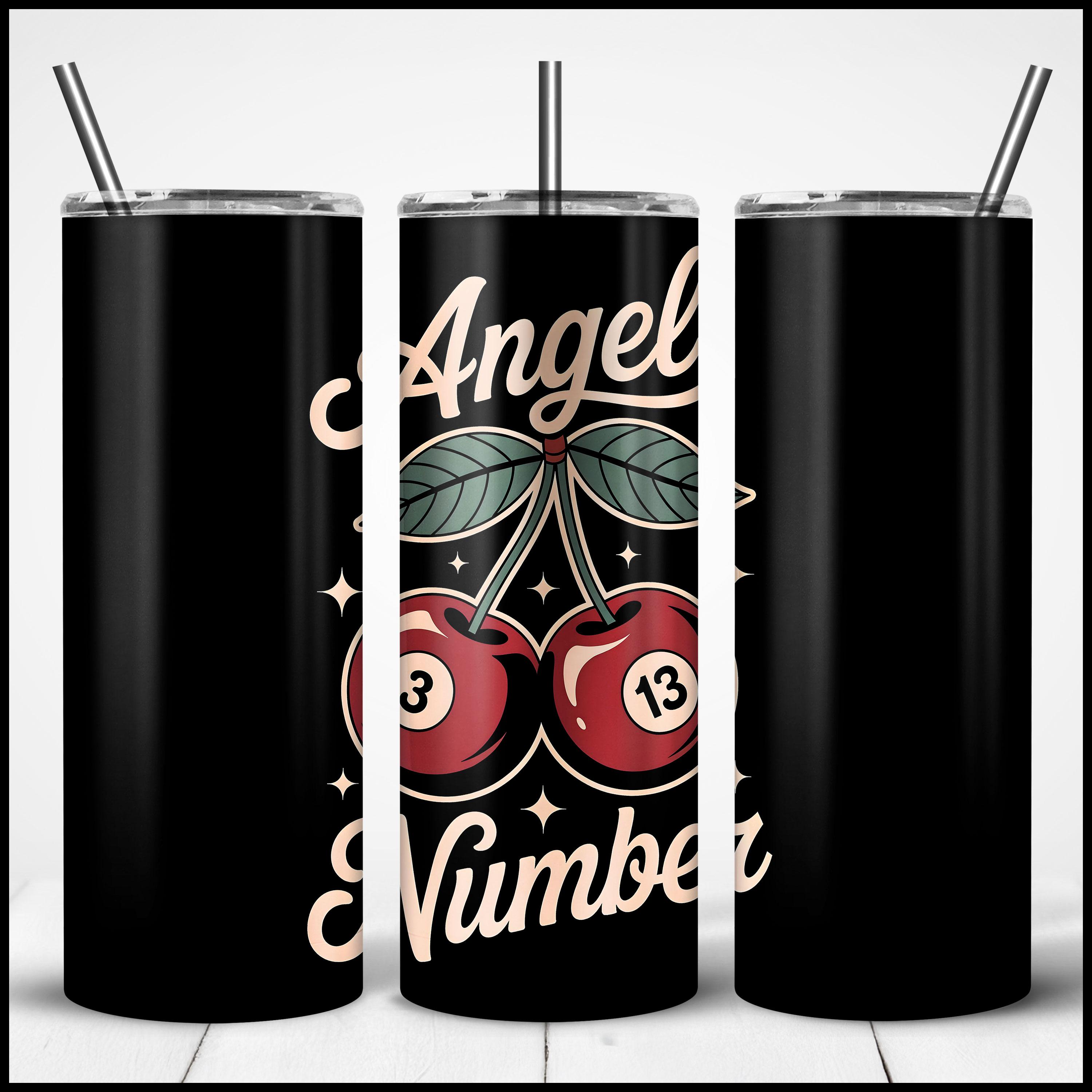 Angel Number 313 Retro Cherry Art Print, Mystical Numerology