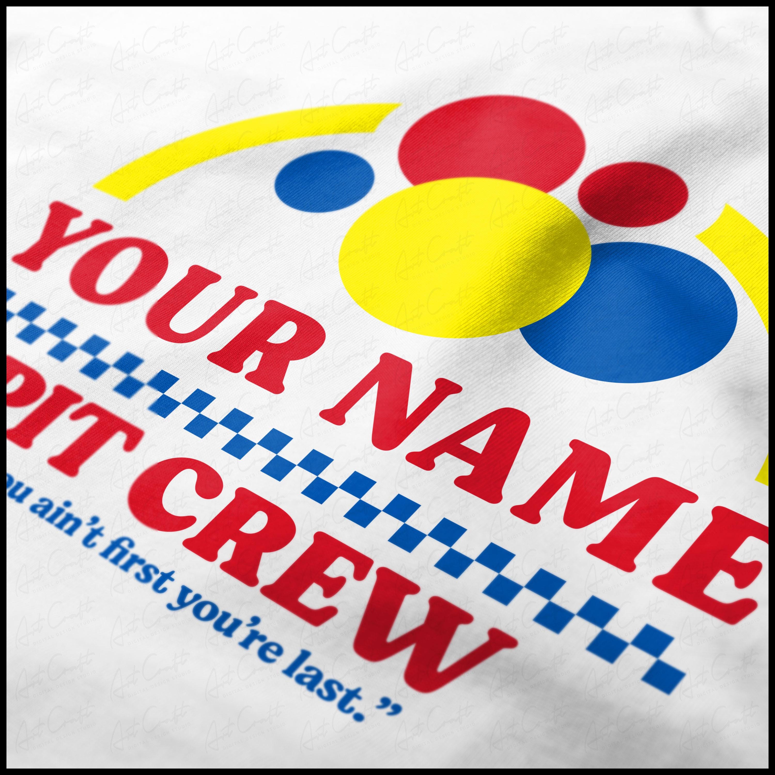 Custom Crew Names Custom Name Pit Crew Digital Design Download - Etsy