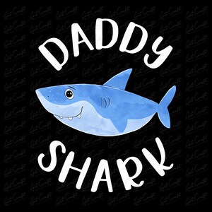 Descargar acuarela papá tiburón PNG