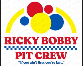 Diseño digital de Ricky Bobby para Pit Crew