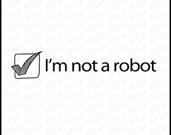 Ich bin kein Roboter PNG - Lustiges Tech Humor Design (Digitaler Download)