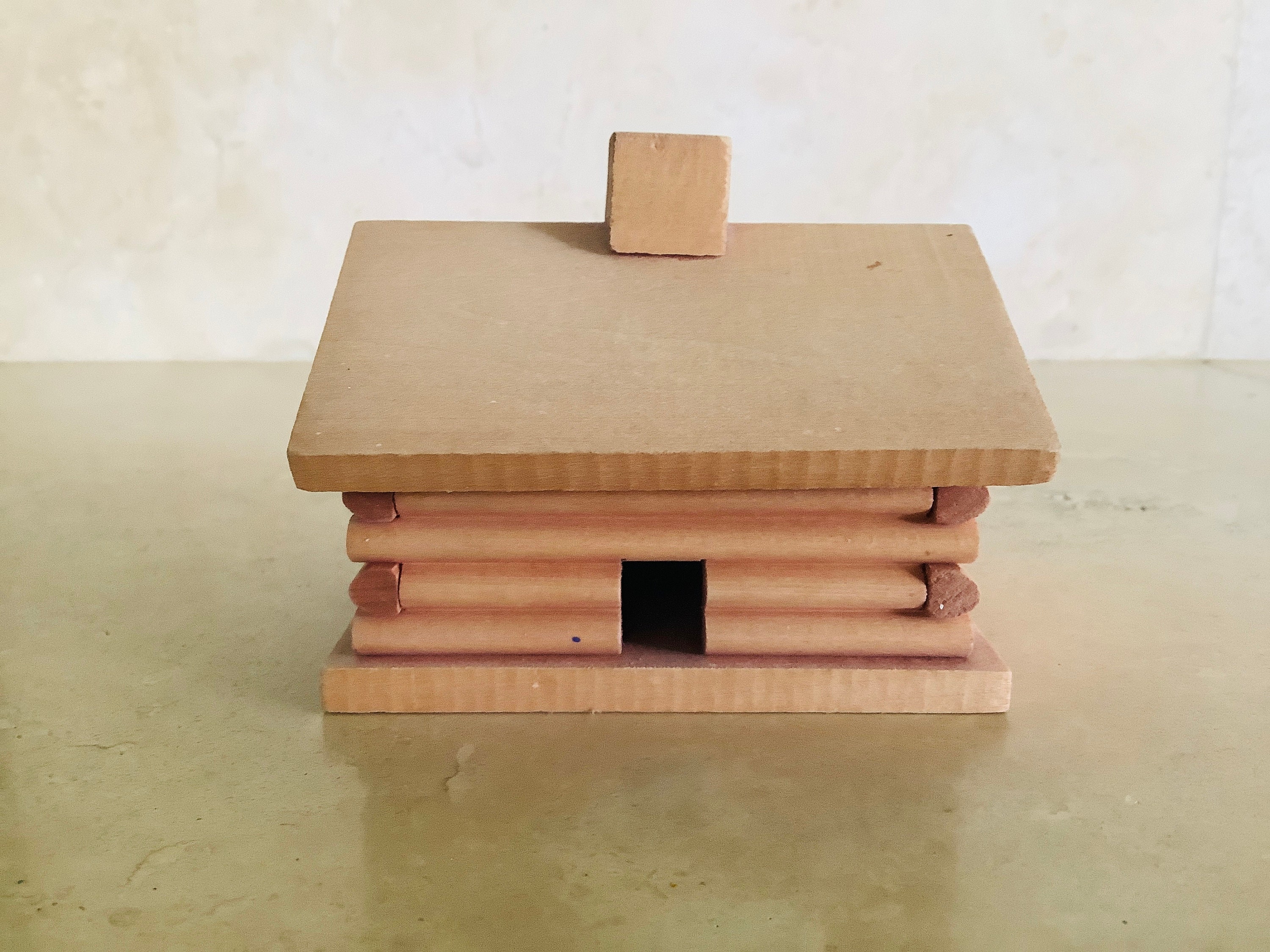 Vintage Log Cabin Incense Burner / Cone Incense Burner / Etsy