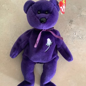 Vintage 1997 Princess Diana Purple Bear Beanie Baby / - Etsy