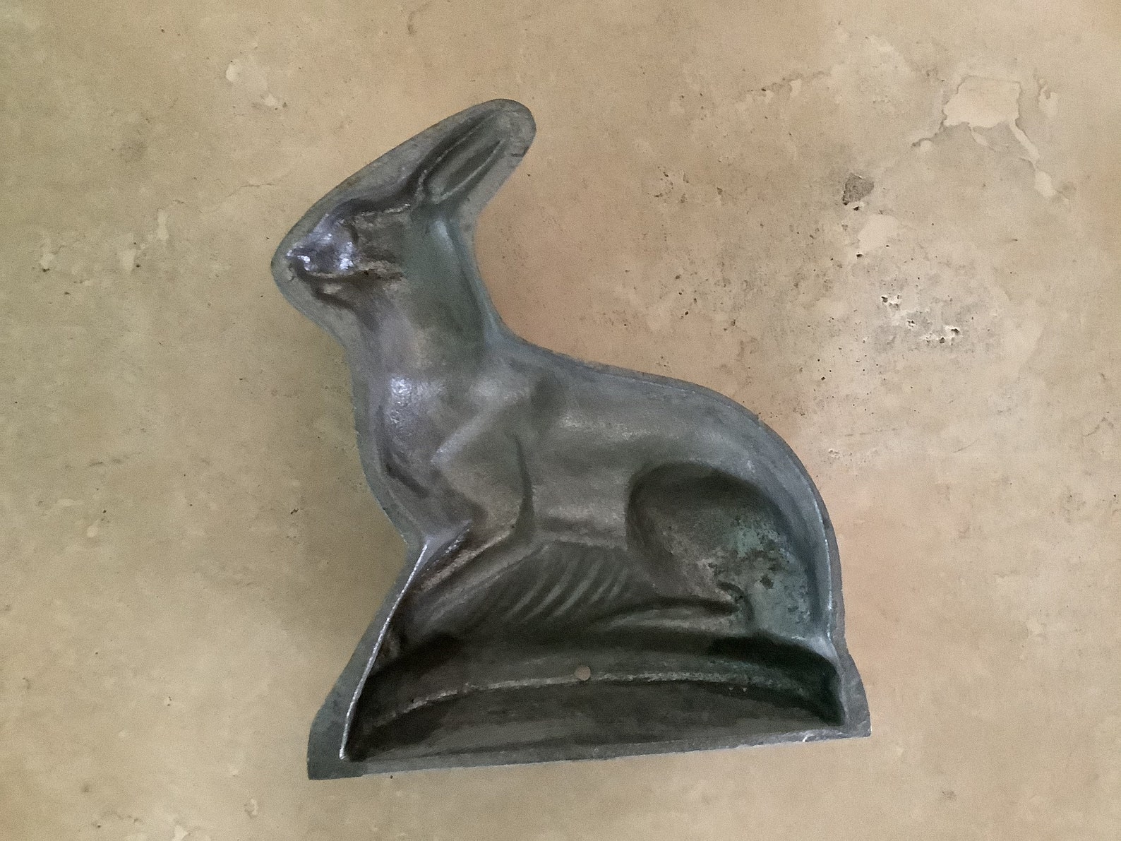 Vintage Cast Aluminum Bunny Rabbit 2 Part Cake Mold / Pound Etsy
