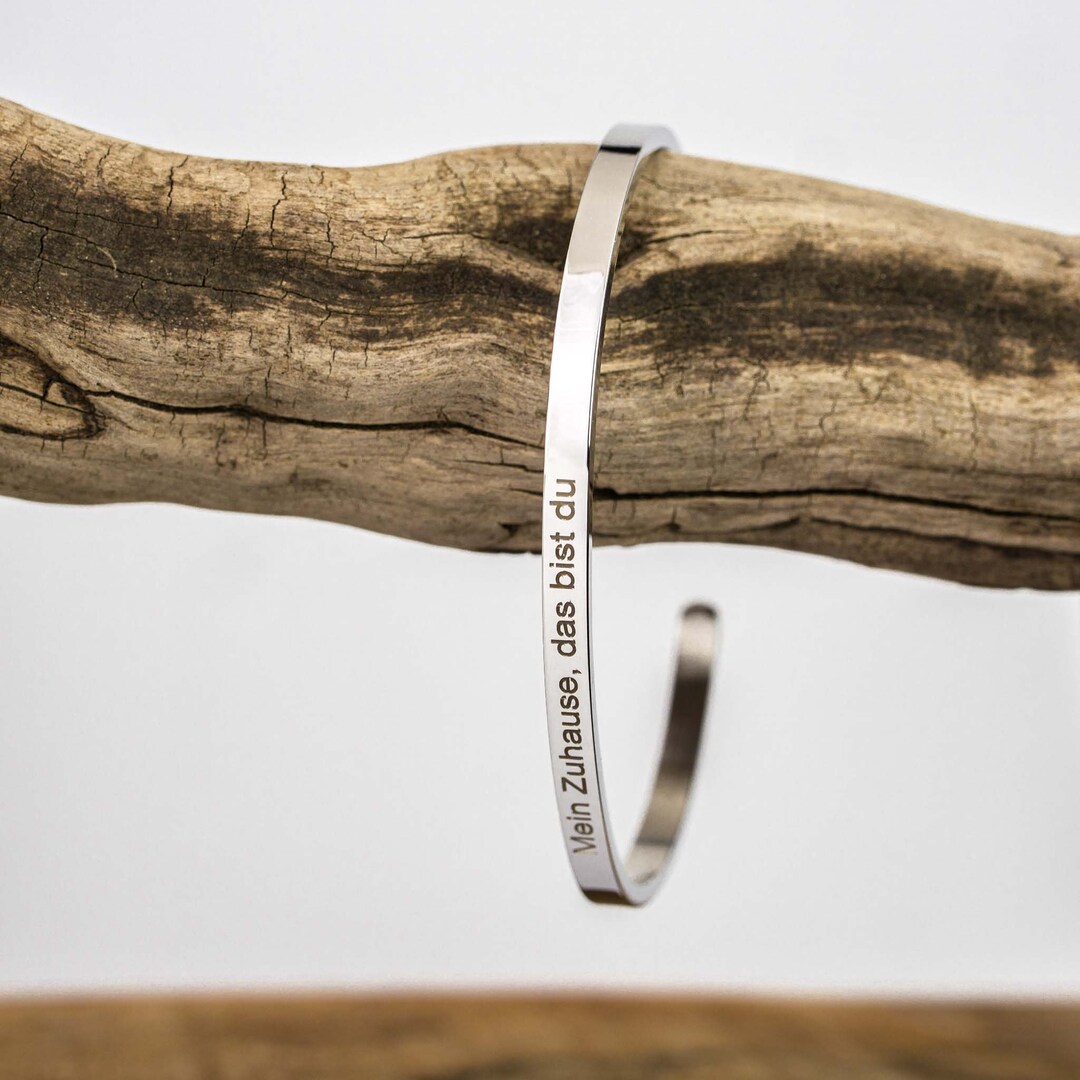 Personalized Bangle Silver, Personalized Bracelet, Personalized Cuff ...