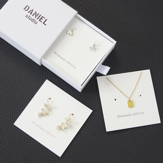 100pcs Personalized Jewelry Paper Cards Custom Earring Display