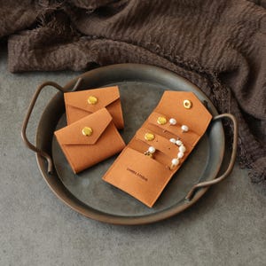 50pcs jewelry pouch personalized logo mini jewelry bag trave jewelry roll custom logo gift bag jewelry storage bag necklace pad ring pouch