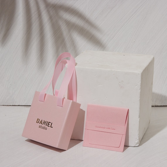 Custom Paper Jewelry Box with Pouch