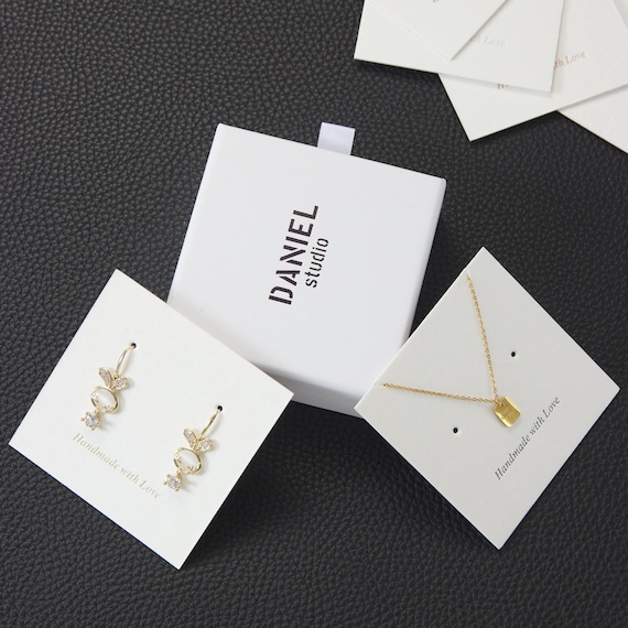 100 Pcs Earing Card - Necklace Cards - Jewelry Display Packaging