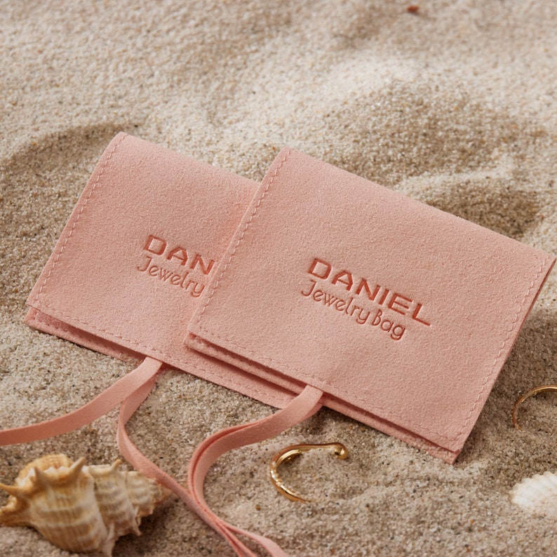 50pcs 6cm8cm Custom Jewelry Pouches With Logo Custom Jewelry Etsy